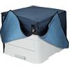 kwmobile Copertina Antipolvere Compatibile con Brother DCP-L3510CDW / L3710CW / L3730CDN / L3750CDW - Copri Stampante in Lino - Copertura Protettiva - Grigio Blu