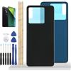 YHX-OU 6.67'' Nero Copribatteria per Xiaomi Redmi Note 13 PRO 5G Copri Batteria Sostituzione Posteriore Ricambio Posteriore Back Cover + Strumento di Installazione