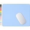 Hsurbtra - Tappetino per mouse quadrato in gomma antiscivolo, 30.5 x 20.7 cm, bordo cucito antiscivolo, impermeabile, grazioso tappetino per mouse per ufficio, per donne e bambini, blu cielo