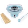 Petra PT2641BLVDEEU7 - Macchina per zucchero filato, include misurino e 50 bastoncini, 400W, Blu retrò Macchinetta per Zucchero Filato Soffice, Portatile Ideale per festa bambini, Piedini antiscivolo