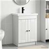 Vidaxl Set di mobili per il bagno Bianco 56 x 37,5 x 81 cm