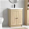 Vidaxl Set di mobili per il bagno Rovere Sonoma 56 x 37,5 x 81 cm