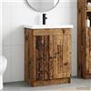 Vidaxl Set di mobili per il bagno Legno antico 56 x 37,5 x 81 cm