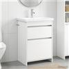 Vidaxl Set di mobili per il bagno Bianco 61 x 40 x 84,5 cm