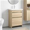 Vidaxl Set di mobili per il bagno Rovere Sonoma 61 x 40 x 84,5 cm