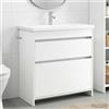 Vidaxl Set di mobili per il bagno Bianco 81 x 40 x 84,5 cm
