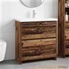 Vidaxl Set di mobili per il bagno Legno antico 81 x 40 x 84,5 cm