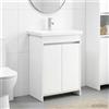 Vidaxl Set di mobili per il bagno Bianco 81 x 40 x 84,5 cm