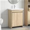 Vidaxl Set di mobili per il bagno Rovere Sonoma 81 x 40 x 84,5 cm