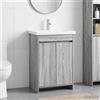 Vidaxl Set di mobili per il bagno Sonoma grigio 81 x 40 x 84,5 cm