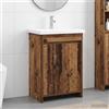 Vidaxl Set di mobili per il bagno Legno antico 81 x 40 x 84,5 cm