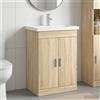 Vidaxl Set di mobili per il bagno Rovere Sonoma 61 x 40 x 84,5 cm
