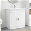 Vidaxl Set di mobili per il bagno Bianco 81 x 40 x 84,5 cm