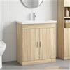 Vidaxl Set di mobili per il bagno Rovere Sonoma 81 x 40 x 84,5 cm
