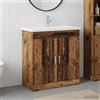 Vidaxl Set di mobili per il bagno Legno antico 81 x 40 x 84,5 cm