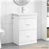 Vidaxl Set di mobili per il bagno Bianco 61 x 40 x 84,5 cm