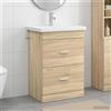 Vidaxl Set di mobili per il bagno Rovere Sonoma 61 x 40 x 84,5 cm