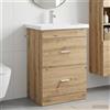 Vidaxl Set di mobili per il bagno Rovere Artigianale 61 x 40 x 84,5 cm