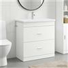 Vidaxl Set di mobili per il bagno Bianco 81 x 40 x 84,5 cm
