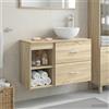 Vidaxl Set di mobili per il bagno 2 pcs Rovere Sonoma