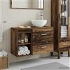 Vidaxl Set di mobili per il bagno 2 pcs Legno antico