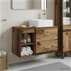Vidaxl Set di mobili per il bagno 2 pcs Legno antico