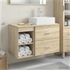 Vidaxl Set di mobili per il bagno 2 pcs Rovere Sonoma