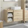 Vidaxl Set di mobili per il bagno 2 pcs Rovere Sonoma