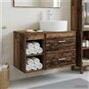 Vidaxl Set di mobili per il bagno 2 pcs Legno antico