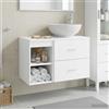Vidaxl Set di mobili per il bagno 2 pcs Bianco Legno ingegnerizzato