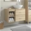 Vidaxl Set di mobili per il bagno 2 pcs Rovere Sonoma