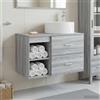 Vidaxl Set di mobili per il bagno 2 pcs Sonoma grigio