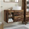 Vidaxl Set di mobili per il bagno 2 pcs Legno antico