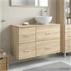 Vidaxl Set di mobili per il bagno 2 pcs Rovere Sonoma
