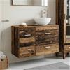 Vidaxl Set di mobili per il bagno 2 pcs Legno antico