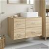 Vidaxl Set di mobili per il bagno 2 pcs Rovere Sonoma