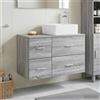 Vidaxl Set di mobili per il bagno 2 pcs Sonoma grigio