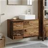Vidaxl Set di mobili per il bagno 2 pcs Legno antico