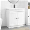 Vidaxl Set di mobili per il bagno Bianco 56 x 37,5 x 81 cm