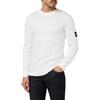 Calvin Klein Jeans Calvin Klein Badge Waffle Ls Tee J30J323485, Top in Maglia a Maniche Lunghe, Uomo, Bianco (Bright White), S