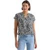 Cecil Camicetta con Scollo a Spacco e Zebra Print Palm Breeze Green XL