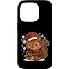 squirrel winter santa hat acorn winter l Custodia per iPhone 14 Pro Simpatico scoiattolo invernale con cappello da Babbo Natale