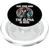 Alpha Wolf Sigma Moon Greek Alpha Wolf S Nascondi la tua mamma The Alpha is Here Wolf Maschio Werwolf Meme PopSockets PopGrip per MagSafe
