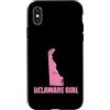 US States United States USA Country Amer Custodia per iPhone X/XS Delaware Girl USA America Stato