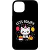 Lets Pawty Birthday Gifts For Girl and B Custodia per iPhone 13 Let's Pawty Camicie Carino Gatto Gattino Pawty Ragazze Ragazzi Compleanno