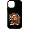 squirrel winter santa hat acorn winter l Custodia per iPhone 12 mini Simpatico scoiattolo invernale con cappello da Babbo Natale