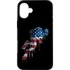 Paint Dripping Patriotic 4th of July US Custodia per iPhone 16 Plus Immersioni subacquee Bandiera americana USA Drip Graffiti