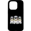 Cool 3 Hip Hop Trio Street Gold Chain Fu Custodia per iPhone 15 Pro Pug Rap Old School Retro Streetwear anni '80 '90 Tre
