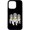 Cool 3 Hip Hop Trio Street Gold Chain Fu Custodia per iPhone 15 Pro Max Beagle Dog Rap Old School Retro Streetwear anni '80 '90 Tre