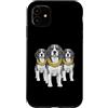 Cool 3 Hip Hop Trio Street Gold Chain Fu Custodia per iPhone 11 Beagle Dog Rap Old School Retro Streetwear anni '80 '90 Tre